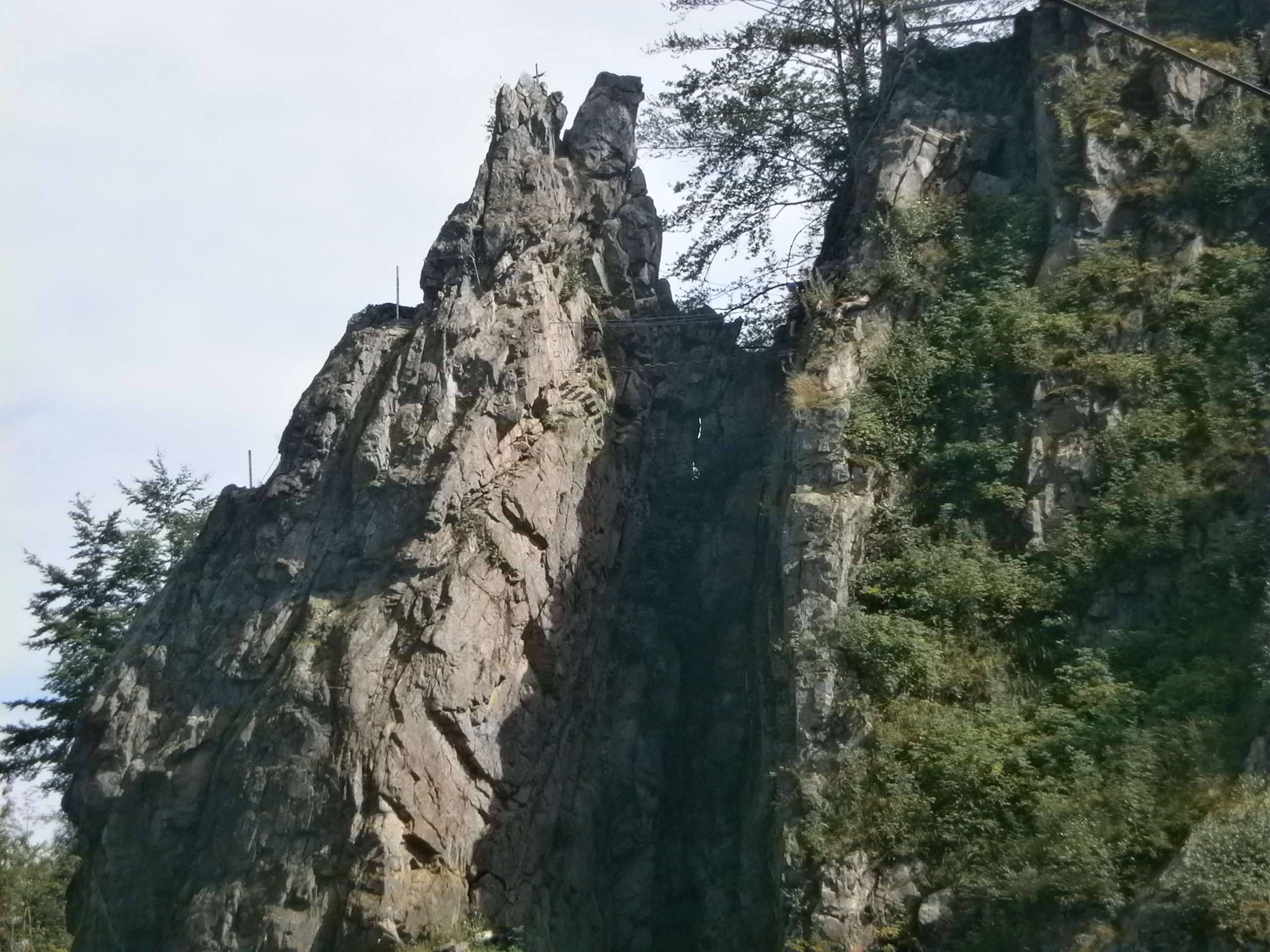 Ferrata ve Víru pod přehradou