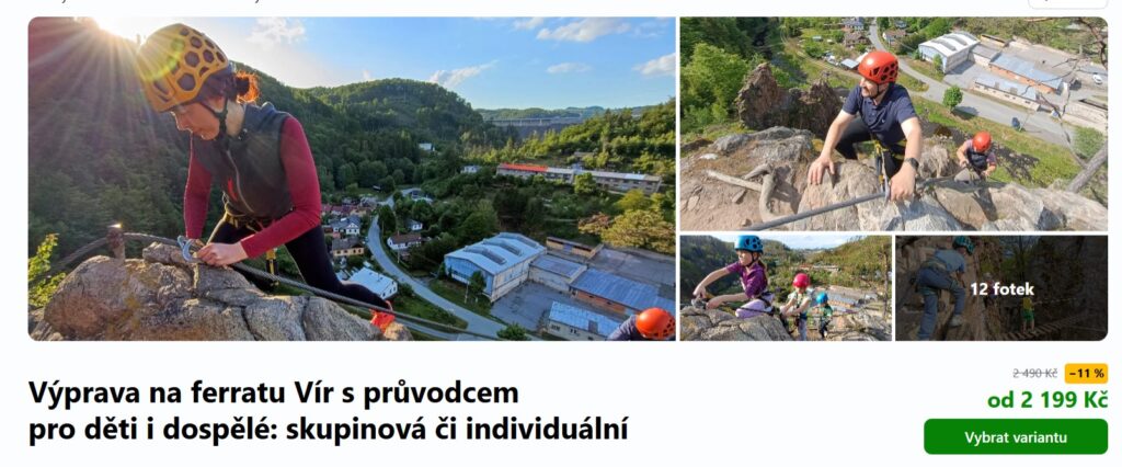 lezení ferraty Vír