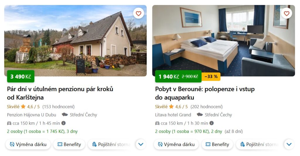 ubytování v okolí Karlštejnu