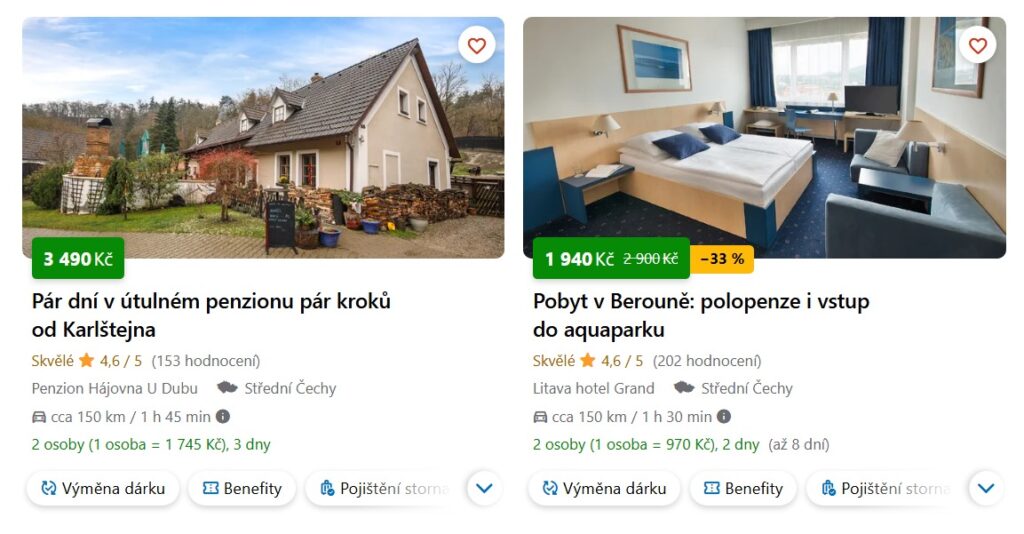 ubytování v okolí Karlštejna