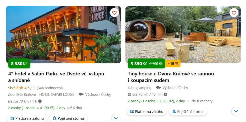 tipy na ubytování v okolí Trutnova