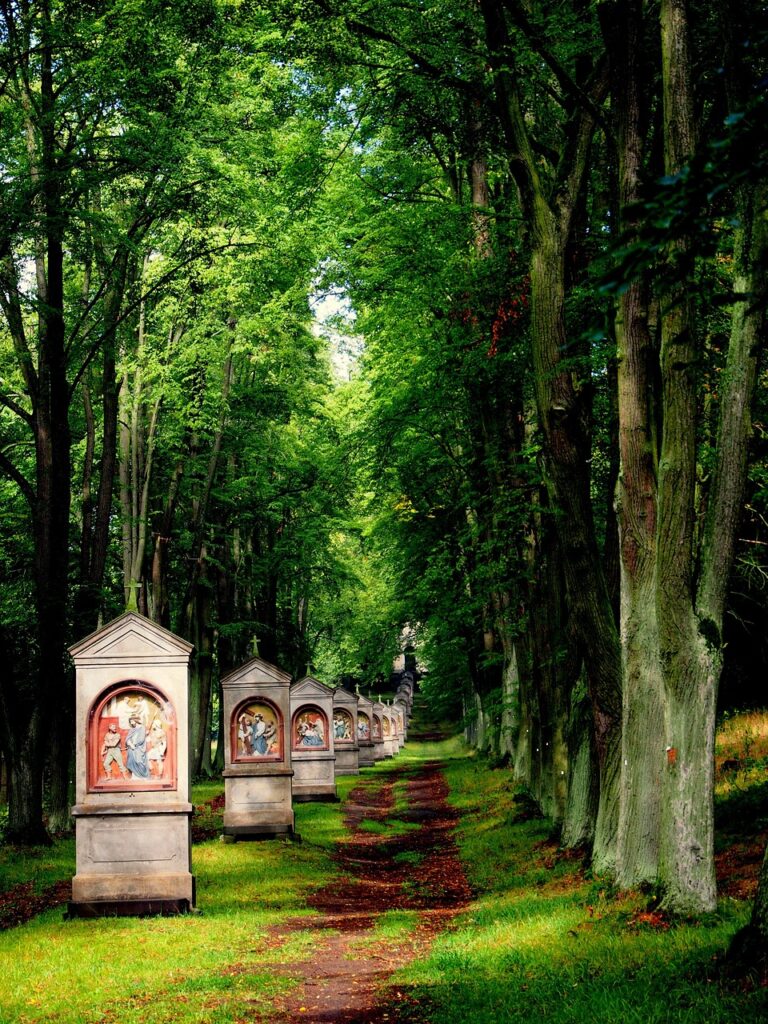 Křížová cesta ve Cvikově v okrese Česká Lípa