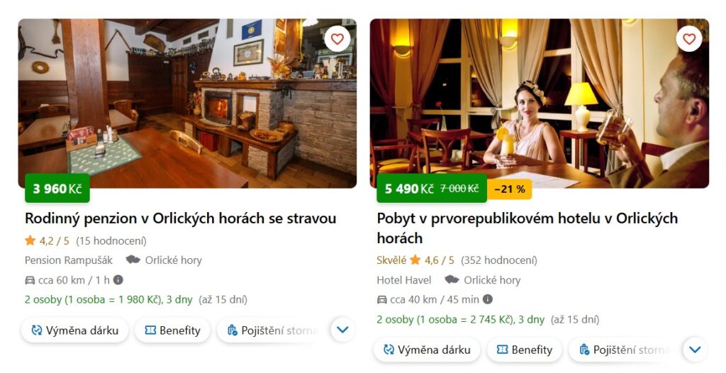 ubytování Orlické hory