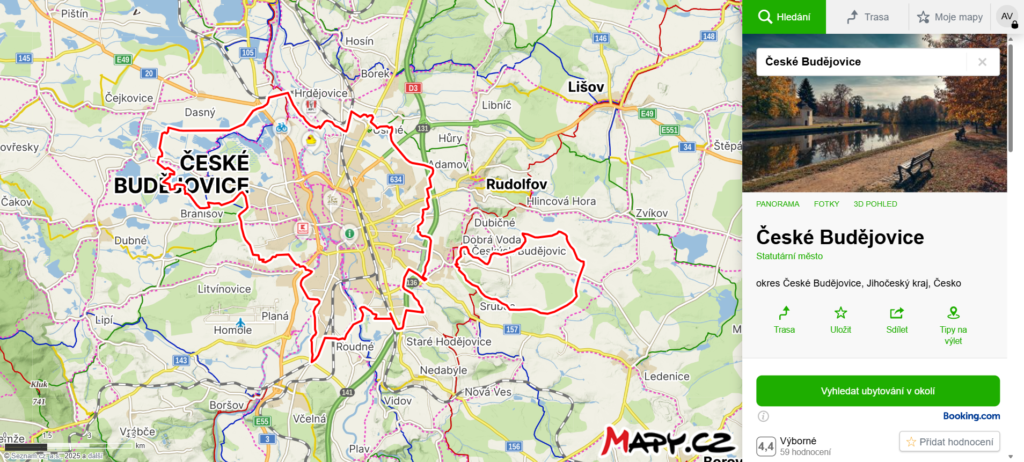 Kde najdete České Budějovice