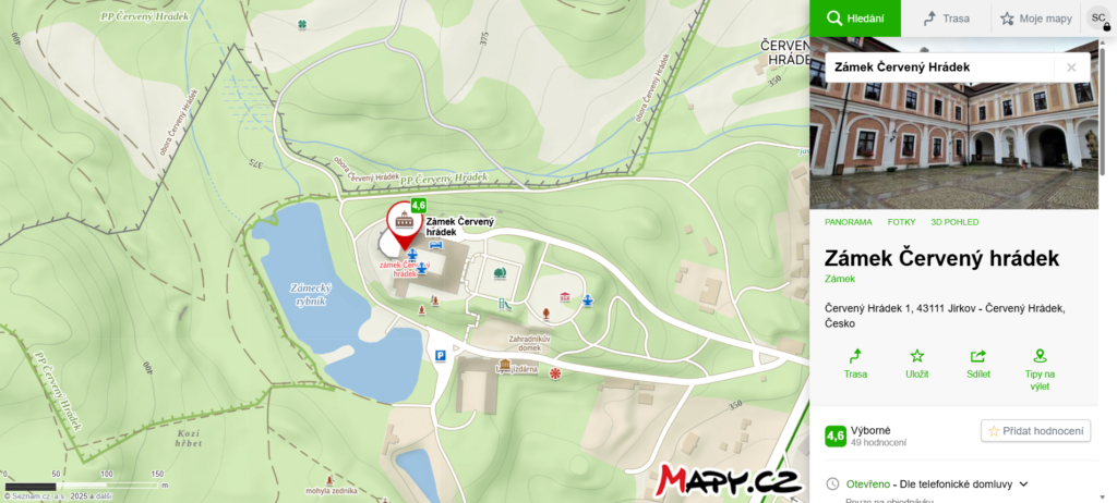 Zámek Červený Hrádek v Jirkově – podrobný průvodce