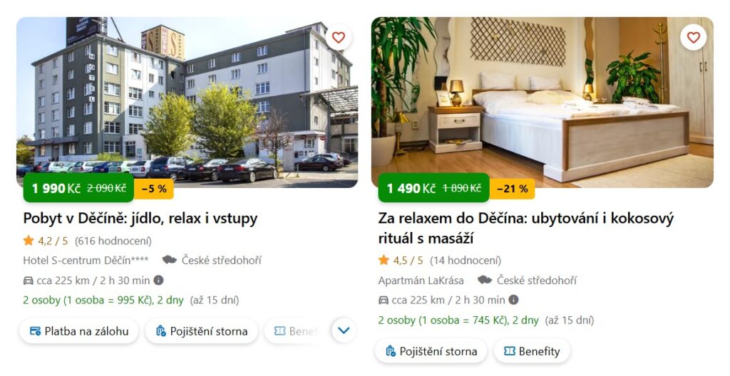 tipy na ubytování v Děčíně