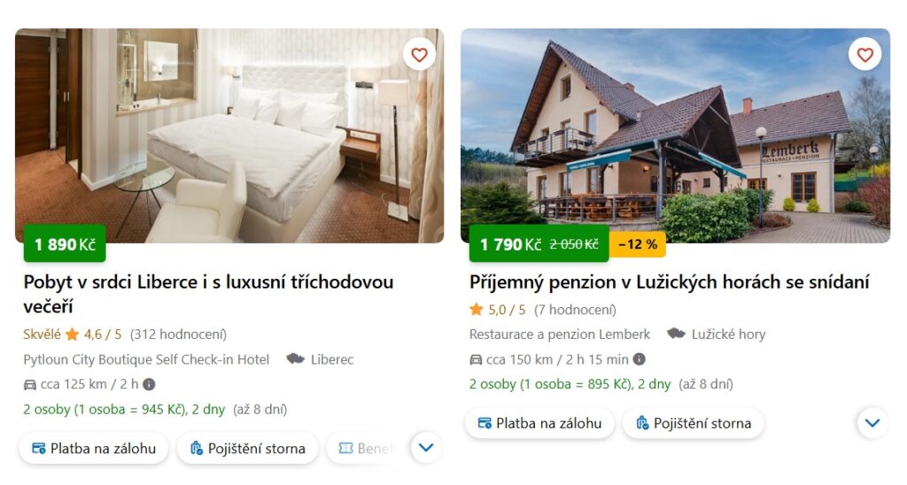 ubytování liberecko