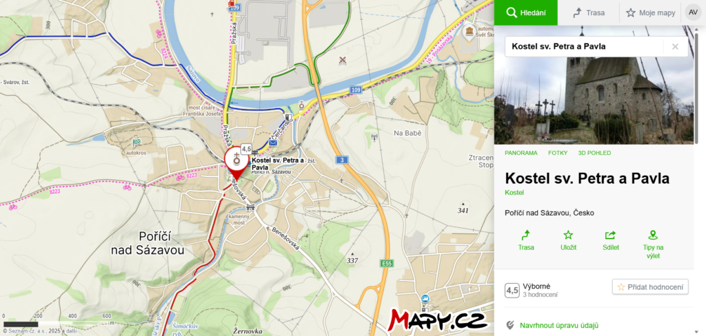 kde najdete kostel sv.Petra a Pavla v Poříčí nad SvitAVOU