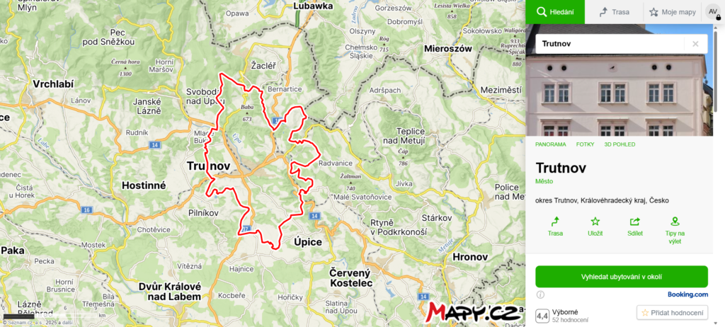 kde se nachází Trutnov