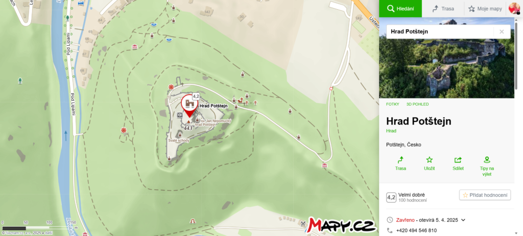 Kde najdete hrad Potštejn a jak se k němu dostanete