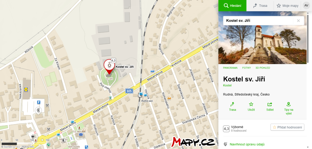 Kostel sv.Jiří Rudná u Prahy