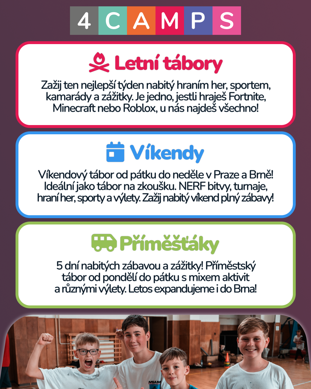 4CAMPS Akce