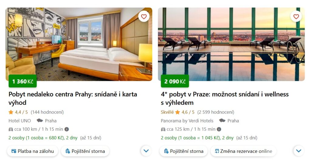 ubytování v Praze