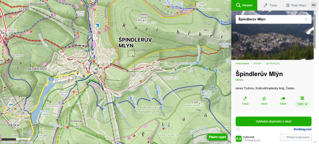 kde je Špindlerův Mlýn