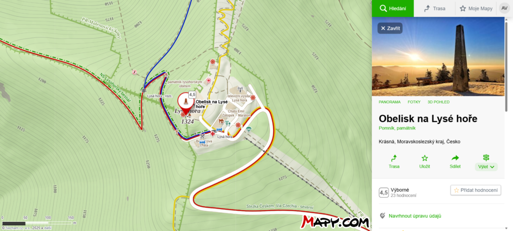 Obelisk na Lysé hoře