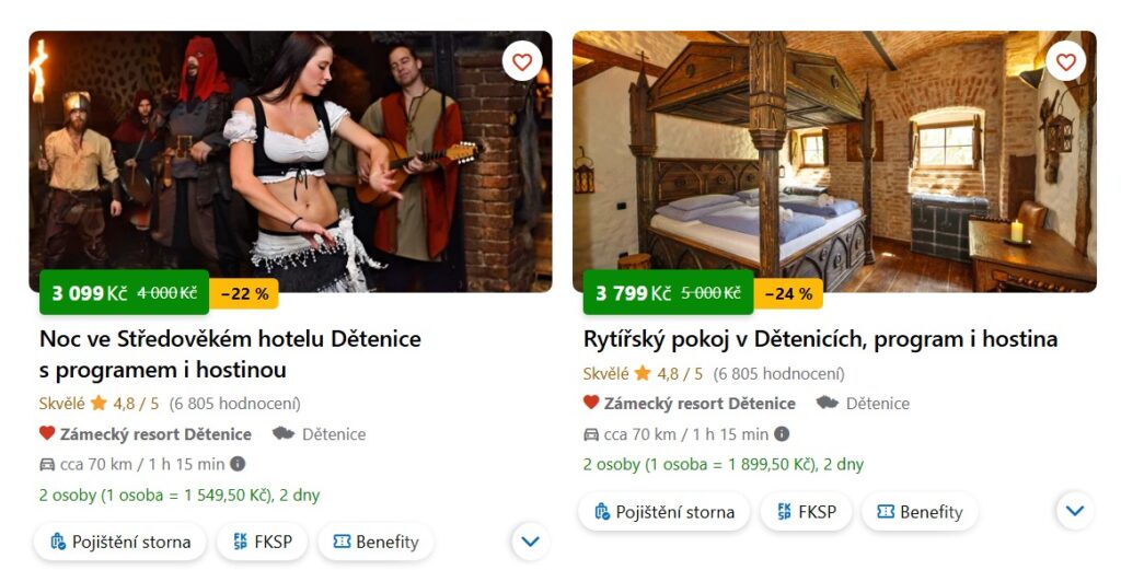 ubytování Dětěnice