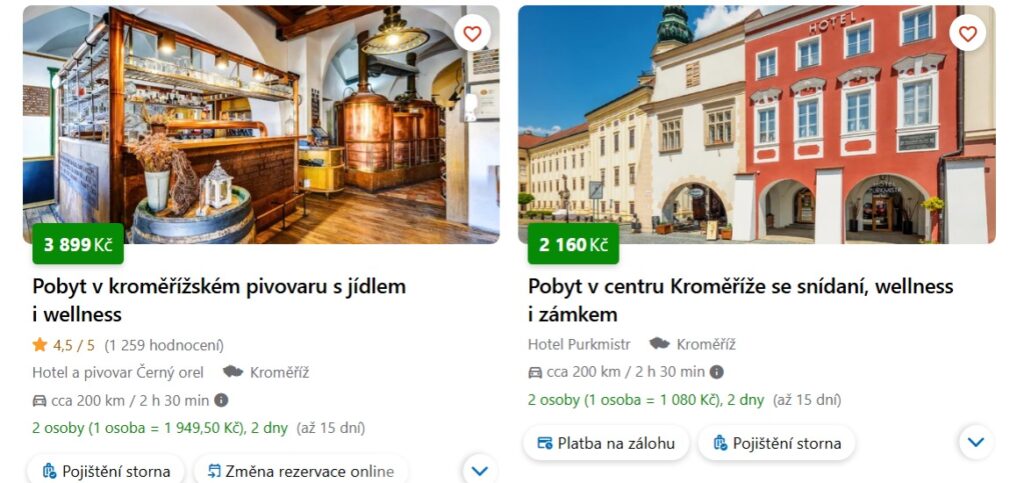 ubytování Kroměříž