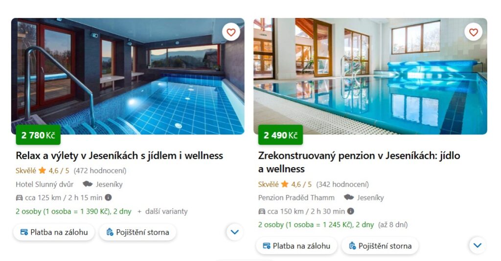 Ubytování Jeseníky