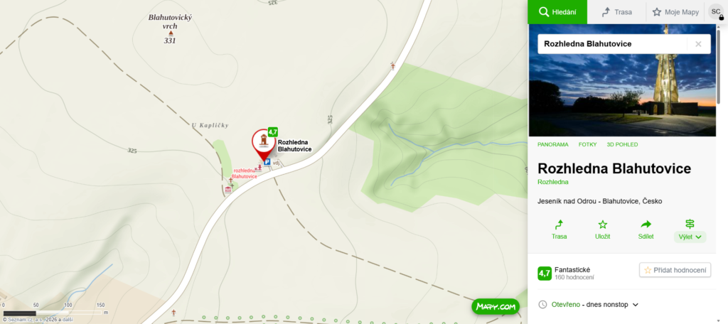 Rozhledna Blahutovice