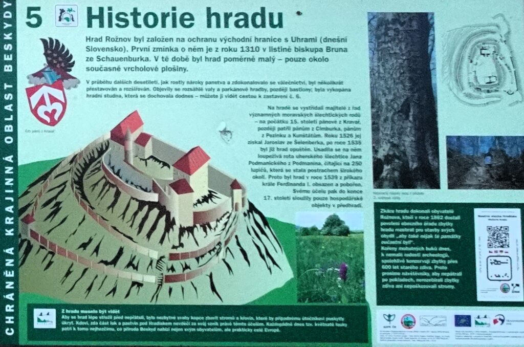 Zřícenina hradu Rožnov (Hradisko) – výlet nad Rožnovem pod Radhoštěm s krásnými výhledy