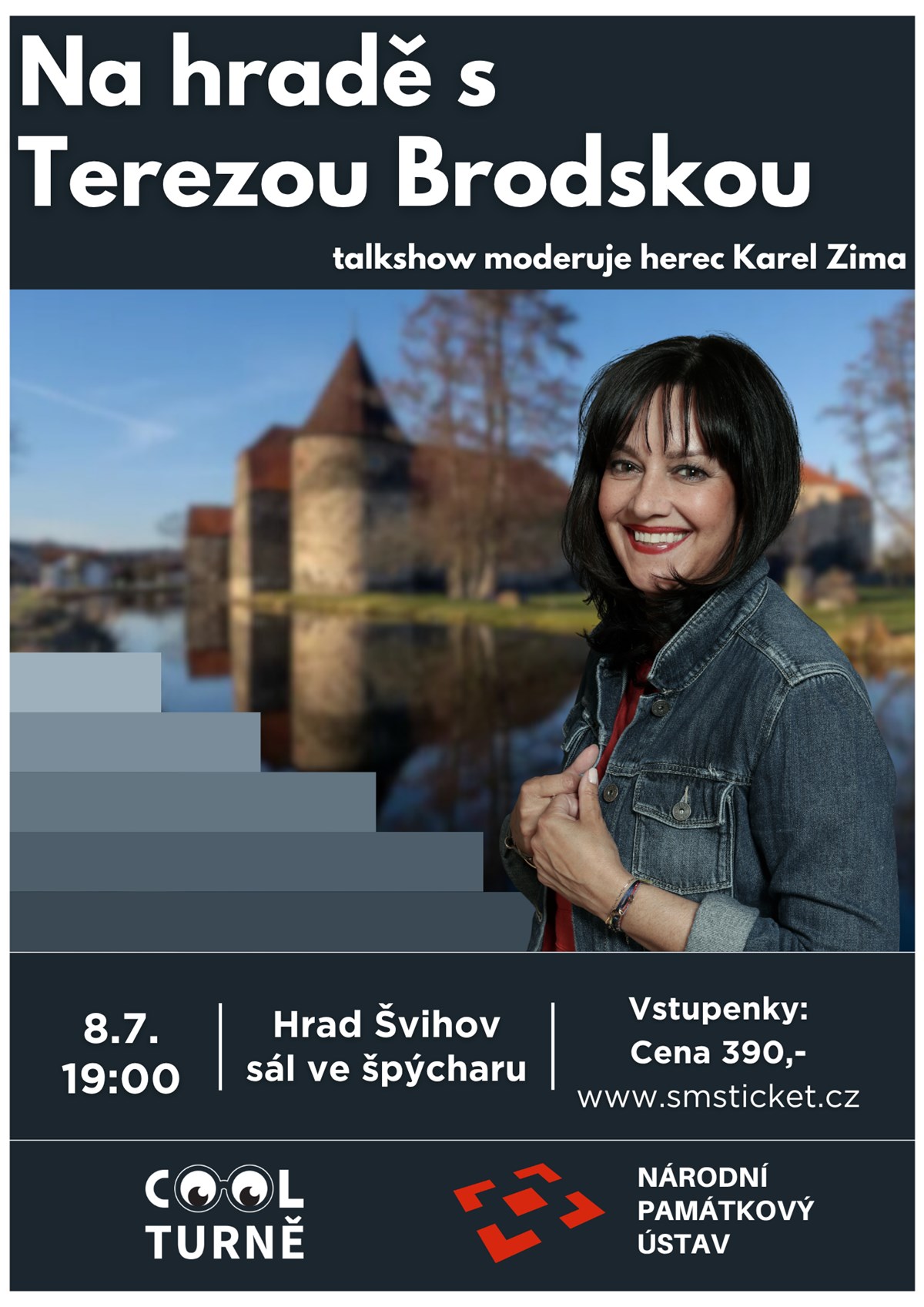 Na hradě s Terezou Brodskou na Vodním hradě Švihov – večer plný humoru, vzpomínek i zákulisních příběhů